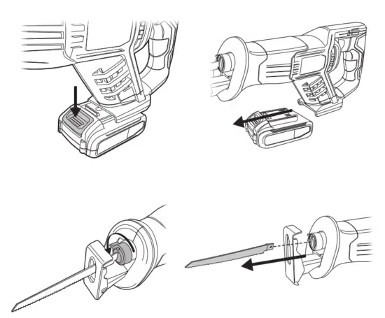 VonHaus 3500169 18V Cordless Reciprocating Saw - MAINTENANCE