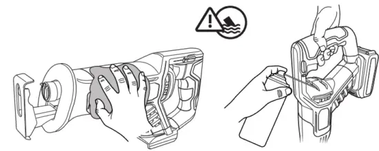 VonHaus 3500169 18V Cordless Reciprocating Saw - MAINTENANCE2