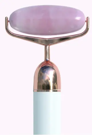 CARESMITH CS936 Bloom Vibrating Rose Quartz Roller and Massager