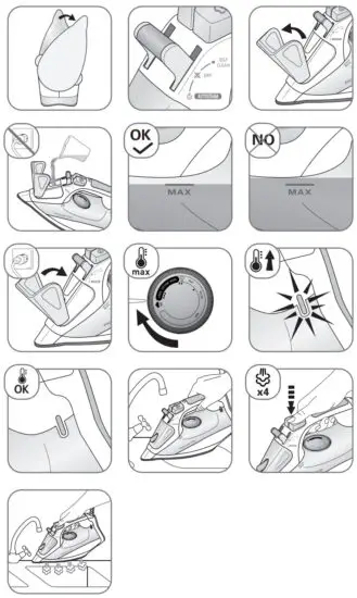 Rowenta DW4000 Auto Steam Irons - First use