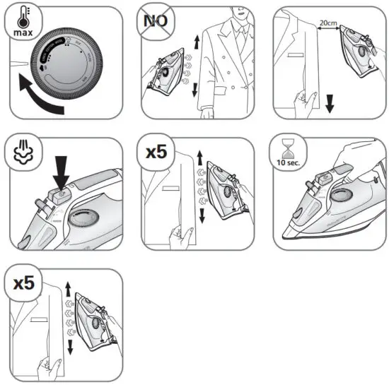 Rowenta DW4000 Auto Steam Irons - VERTICAL