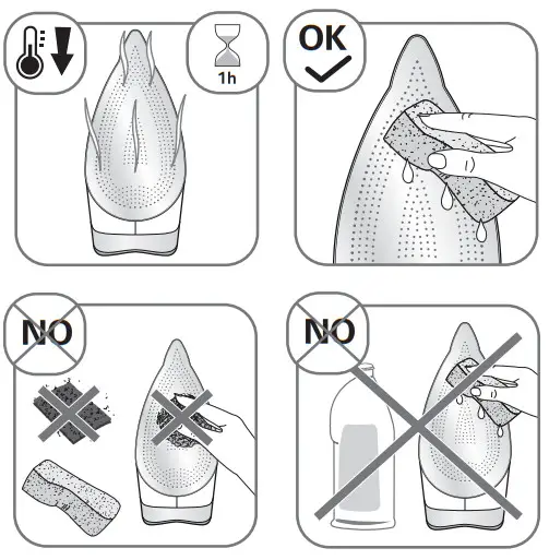 Rowenta DW4000 Auto Steam Irons - soleplate