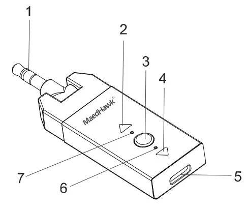 MAEDHAWK X4 Bluetooth Aux Adapter for HiFi Stereo -