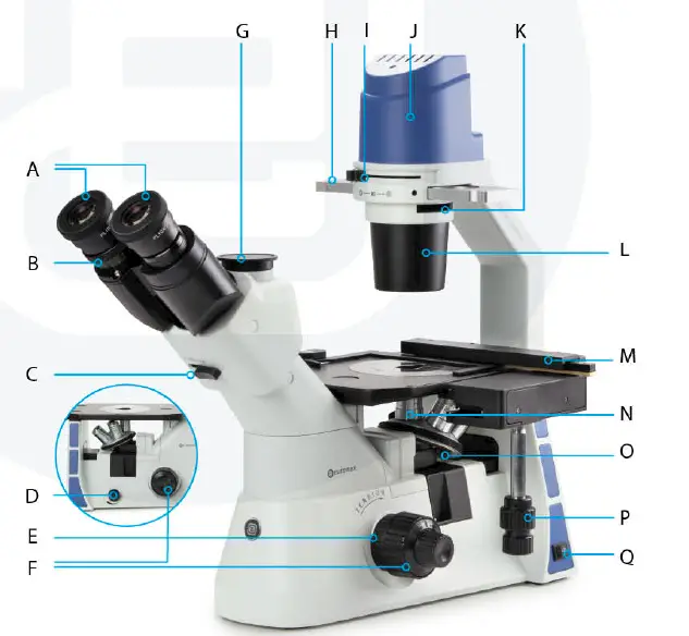 euromex -OX.2253-PLF- Oxion- Inverso -LifeScience- Phase- Contrast -Microscope -1