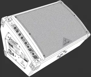 behringer Active 300-Watt 2-Way Monitor Speaker System 1