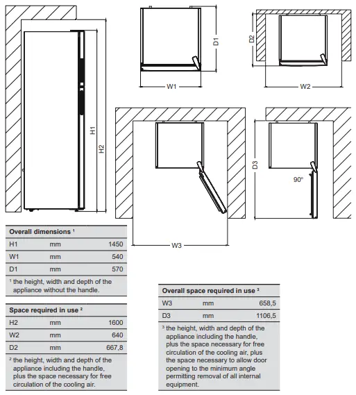 UNITED UND1454R Freestanding Fridge - Freezer-fig4