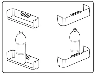UNITED UND1454R Freestanding Fridge - Freezer-fig9