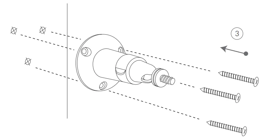 netvue NI 8201 Birdfy Camera - drilling template