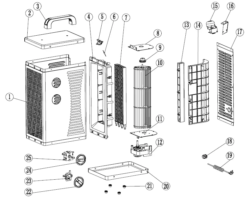 TORTEC TDS 10P ELECTRIC HEATER-16