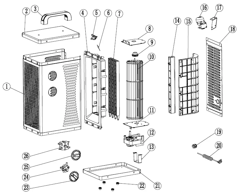 TORTEC TDS 10P ELECTRIC HEATER-17
