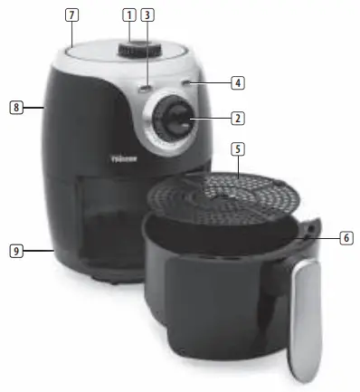 TRiSTAR FR-6980 Mini Air Fryer-fig2