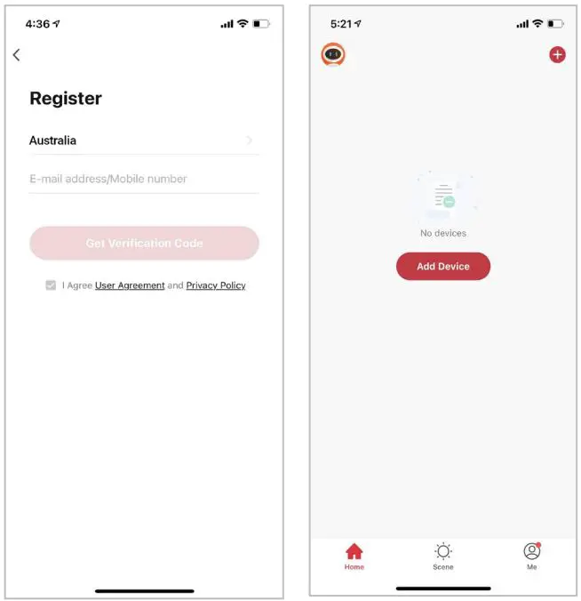 Kogan KAFXIDIP3MA SMARTER HOME 2K INDOOR SECURITY CAMERA PRO User Guide - Create a profile on the next page to define your location and room