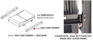 FIG 8 SEAT ASSEMBLY