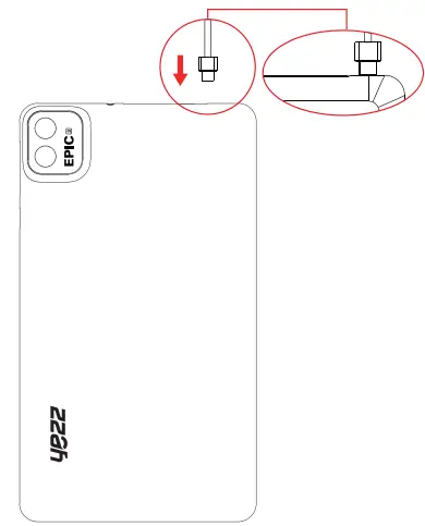 Insert USB Cable and Charge