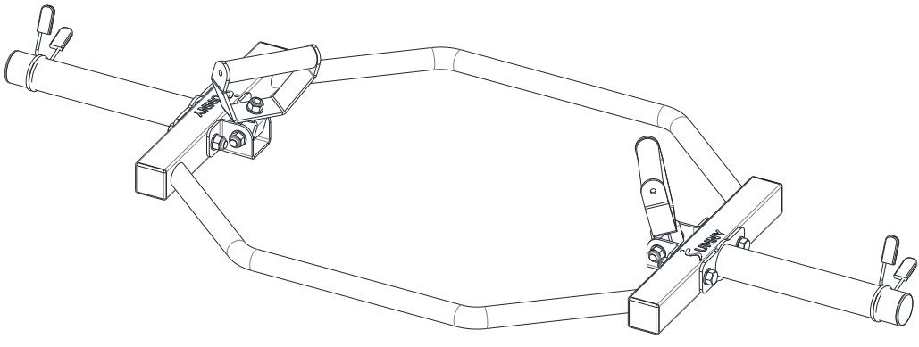 SUNNY Health Fitness OB TRAP Hex Trap Bar with 2 Inch Diameter Sleeve -