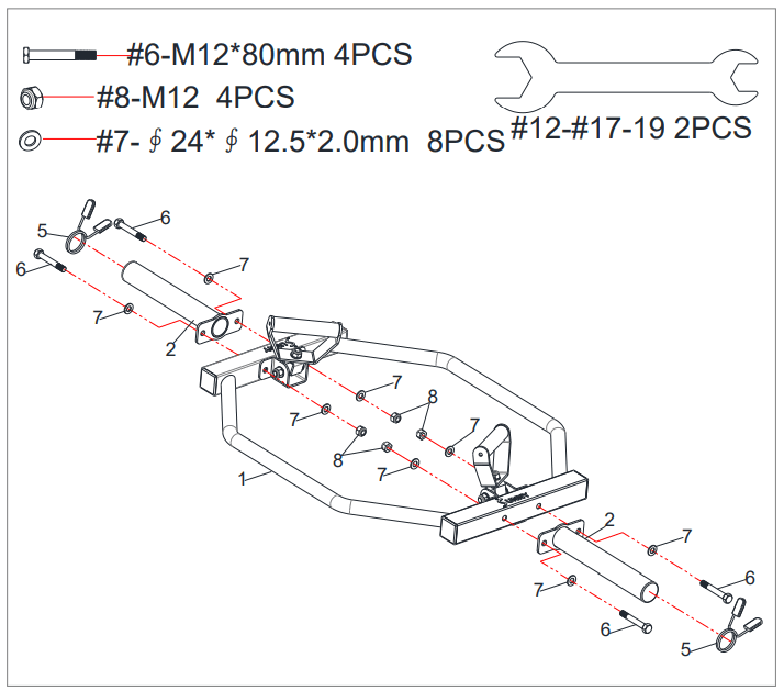 SUNNY Health Fitness OB TRAP Hex Trap Bar with 2 Inch Diameter Sleeve - 3