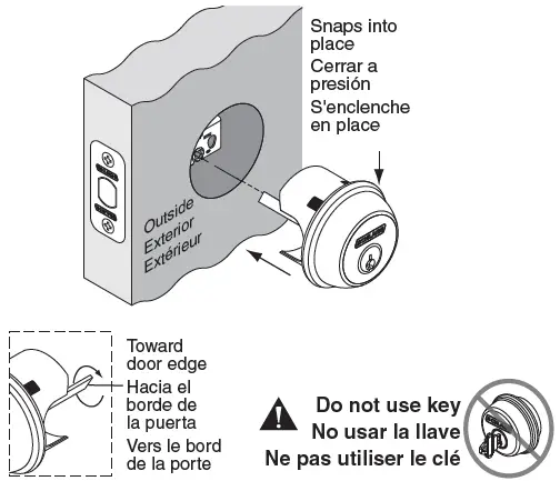 SCHLAGE FB50N B60 Single Cylinder Deadbolt and F51 Keyed Entry Flair Lever Keyed Alike-17