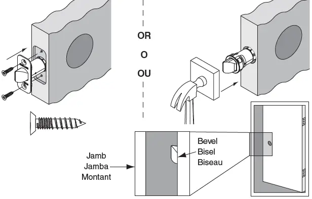 SCHLAGE FB50N B60 Single Cylinder Deadbolt and F51 Keyed Entry Flair Lever Keyed Alike-6