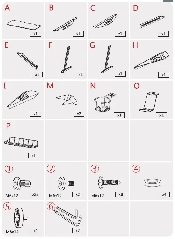 SOUTHERN WOLF 43479321 Gaming Desk Pro Carbon Coated fig 3