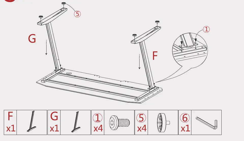 SOUTHERN WOLF 43479321 Gaming Desk Pro Carbon Coated fig 6