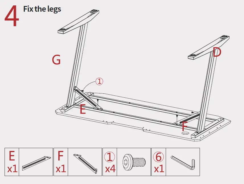 SOUTHERN WOLF 43479321 Gaming Desk Pro Carbon Coated fig 7