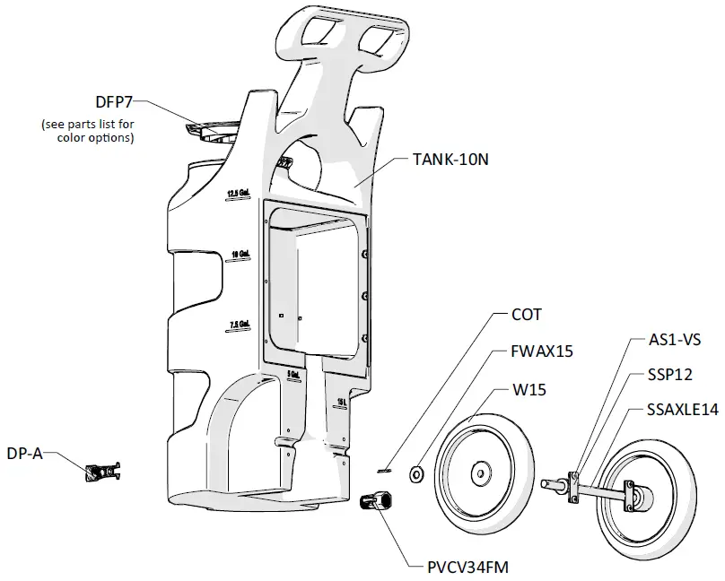 FOAMIT FG-10N-2 10 Gallon Air Operated Portable Fog Equipment-2