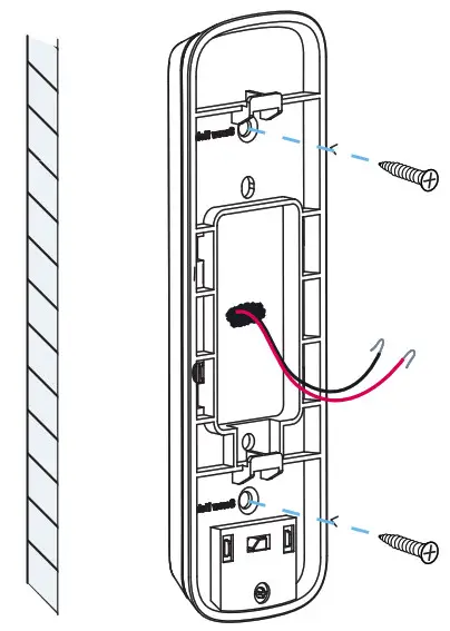 AMCREST Wi-Fi Doorbell - Install the Corner or Wedge Bracket D