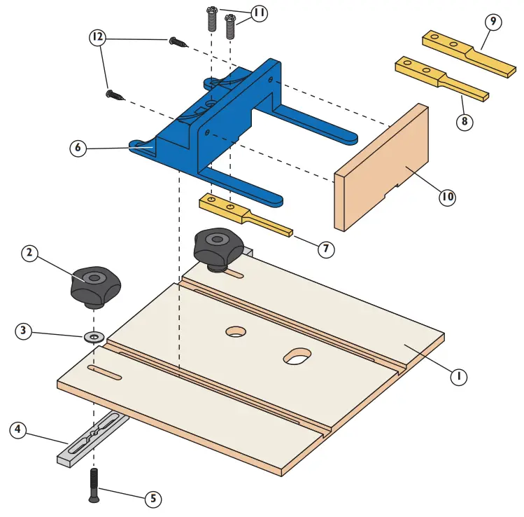 ROCKLER 59032 Router Table Box Joint - fig 1