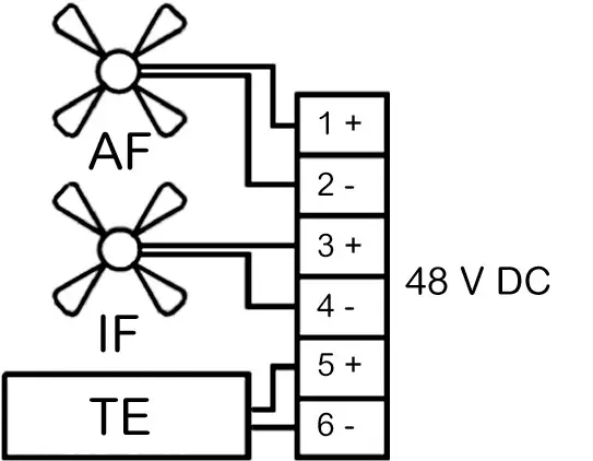 SEIFERT 3200308 48V 850 BTU Thermoelectric Cooler - Wiring Diagram