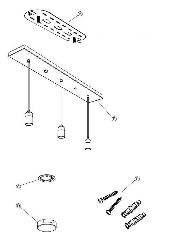 tala LP-WHT-BP-01-US Linear Triple Pendant Light-1