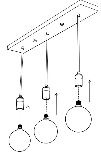 tala LP-WHT-BP-01-US Linear Triple Pendant Light-6