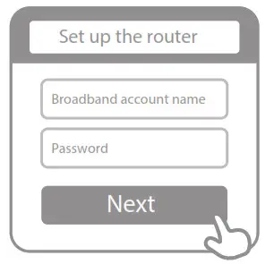 Connect the cables - Set up the network connection 3