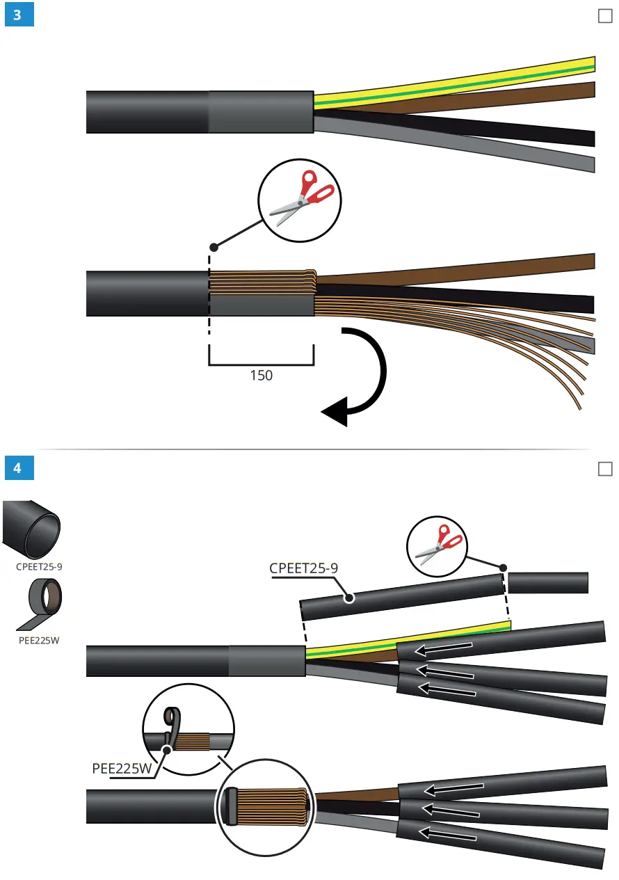 ENSTO STKON4X240 Heat Shrink Outdoor Termination - FIG 12