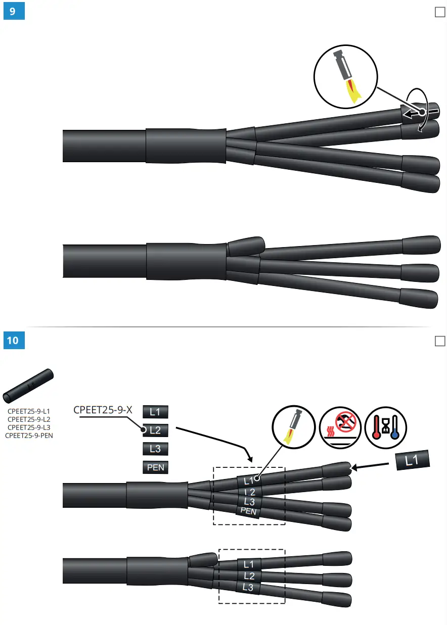 ENSTO STKON4X240 Heat Shrink Outdoor Termination - FIG 15