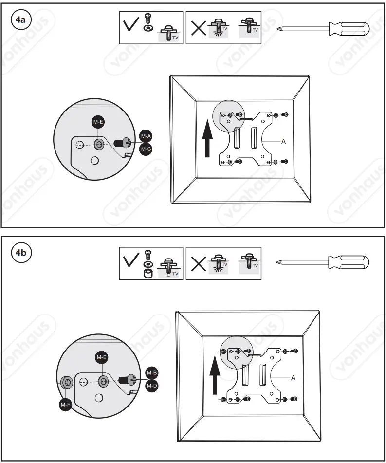 VonHaus 3005117 Dual Monitor Mount With Desk Stand fig 2