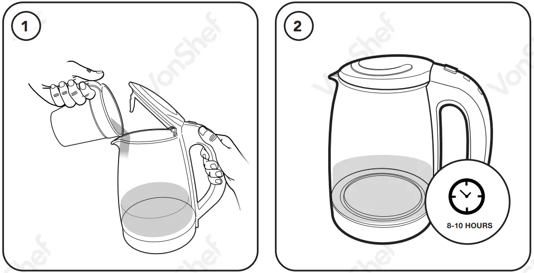 VonShef 2000154 Glass Kettle fig 2