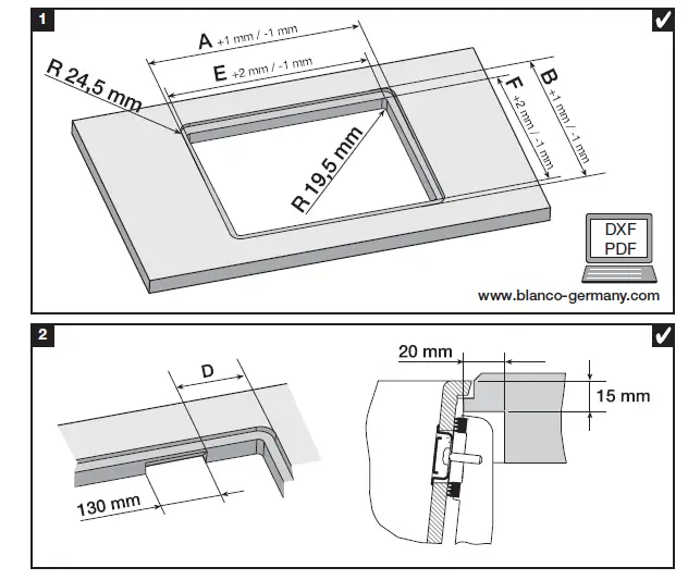 BLANCO SUBLINE-F SILGRANIT Washbasin FIG (4)
