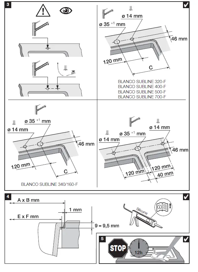 BLANCO SUBLINE-F SILGRANIT Washbasin FIG (5)