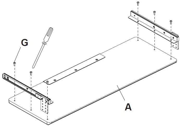 VIVO-MOUNT-KB05HW-White-Clamp-On-Height-Adjustable-Keyboard-Tray-fig-4