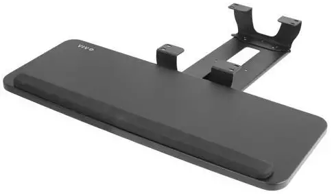 VIVO-MOUNT-KB05HW-White-Clamp-On-Height-Adjustable-Keyboard-Tray-product