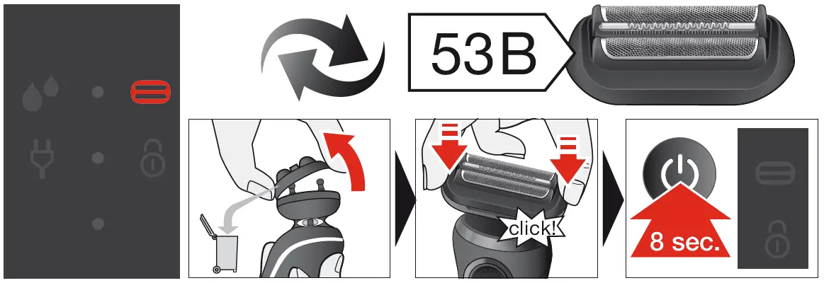 51R1000S Wet and Dry Men's Shaver Instruction fig 10