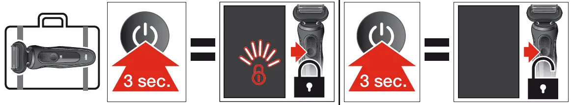 51R1000S Wet and Dry Men's Shaver Instruction fig 9