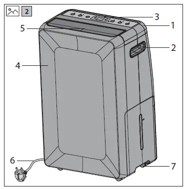 SHARP UD-P16U-W Dehumidifier-2