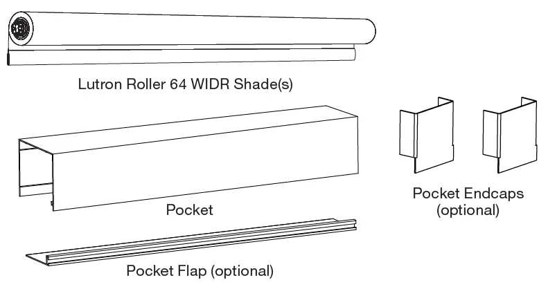 LUTRON-Sivoia-Roller-64-WIDR-Pocket-Mount-FIG 1