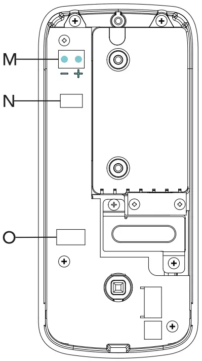 Back side of back assembly