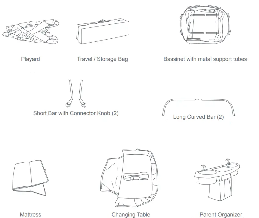 babytrend RC81D43B Trend Plus Nursery Center - fig 1