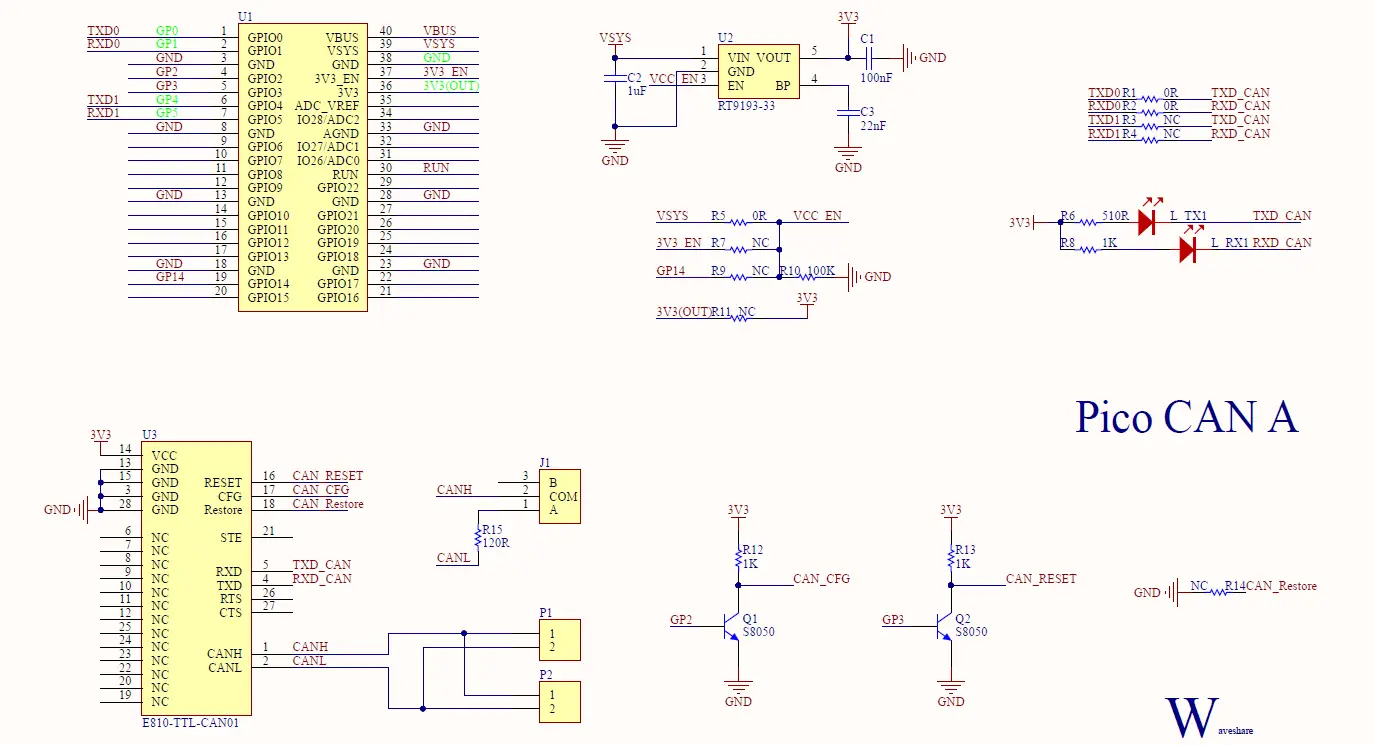 Raspberry Pi Pico-CAN-A CAN Bus Module 04