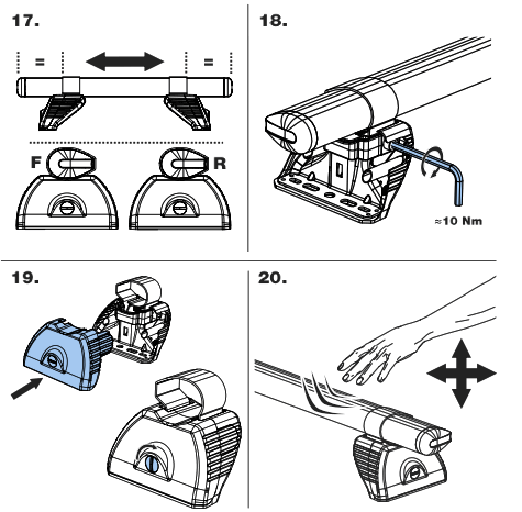 Rhino VA4PR-FL KammBar Pro Aluminium Roof Bar - 5