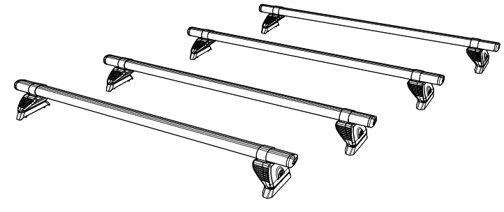 Rhino VA4PR-FL KammBar Pro Aluminium Roof Bar