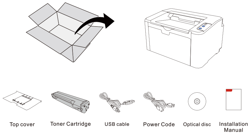 PANTUM P2500 Series Monochrome Laser Printer - fig1